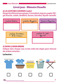 Liste des courses et la lessive dans le bon ordre