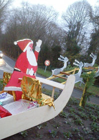 Le traîneau du père Noël...